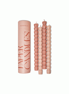 Комплект свещи Падивакс с форма на конус - розово и руж